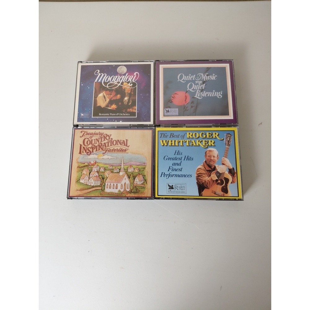 Readers Digest Calming Music CD Lot  15 CD's Total Moonglow, Roger Whittaker